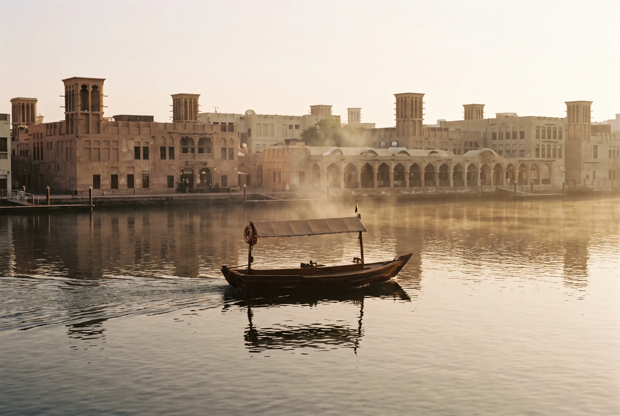 A Quiet Morning in Old Dubai: the Creek, the Souks, and the Abra